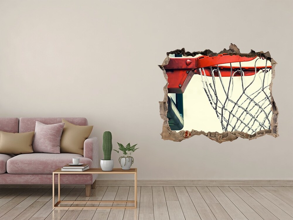 Foto zdjęcie dziura na ścianę Koszykówka