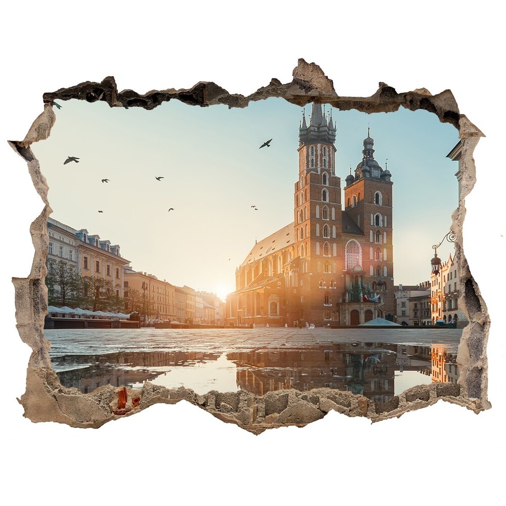 Kraków Polska Fototapeta dziura na ścianę 3d WallMuralia pl