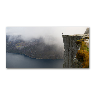 Foto obraz szkło akryl Norweski klif