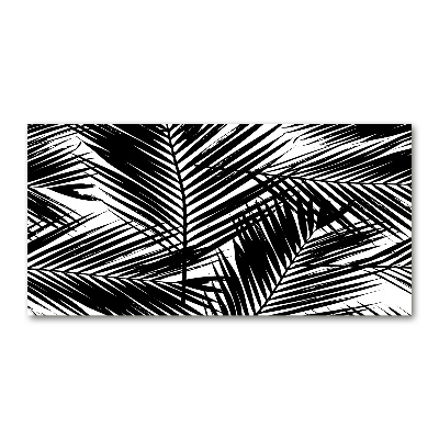 Foto obraz szkło hartowane Liście palmy