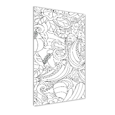 Foto obraz szkło hartowane Tło Zentangle