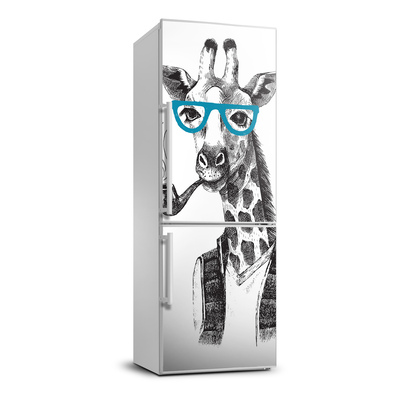 Foto okleina na lodówkę Żyrafy w okularach