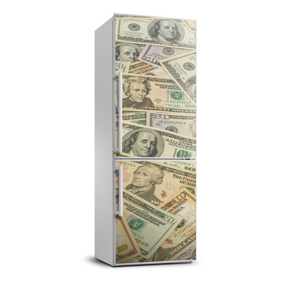 Naklejka Tapeta na lodówkę Banknoty dolarów