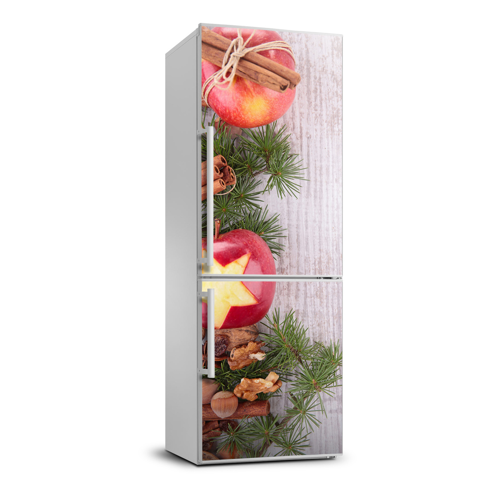 Foto Naklejka na lodówkę Świąteczne jabłka