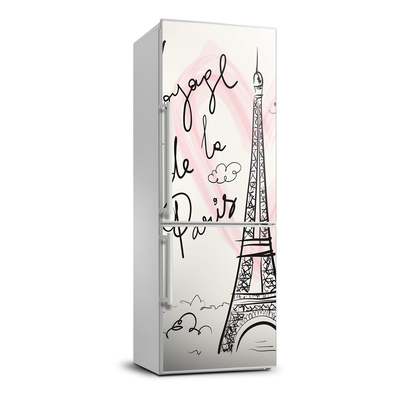 Naklejka Tapeta na lodówkę Wieża Eiffla Paryż