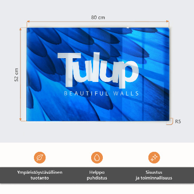 Szklana deska do krojenia Tulipany w kroplach wody