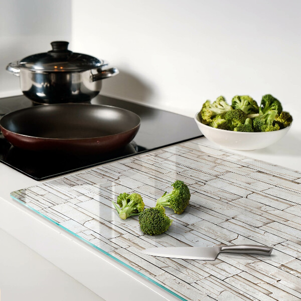 Deska kuchenna szklana z motywem kamienia łupkowego