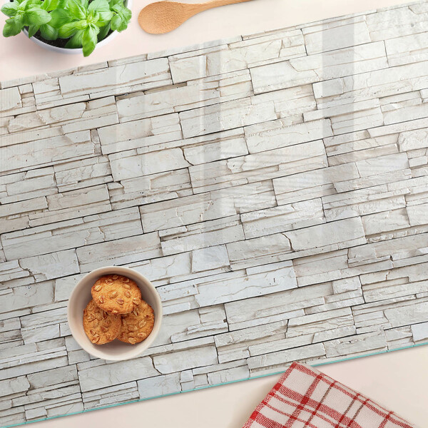 Deska kuchenna szklana z motywem kamienia łupkowego