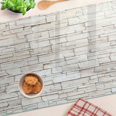 Deska kuchenna szklana z motywem kamienia łupkowego