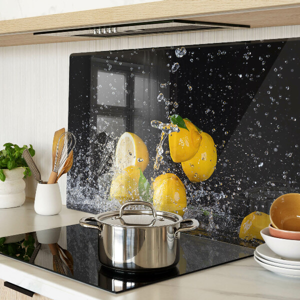 Szklana deska do krojenia z nadrukiem cytryn w wodzie