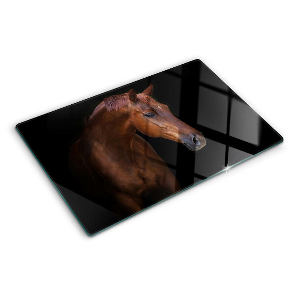 Szklana deska kuchenna Portret konia