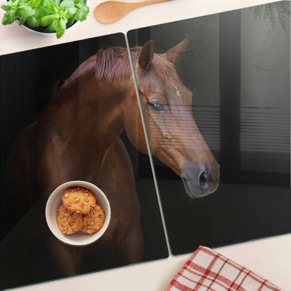 Szklana deska kuchenna Portret konia