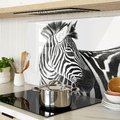 Szklana deska do krojenia Zebra w czarno-białych paskach