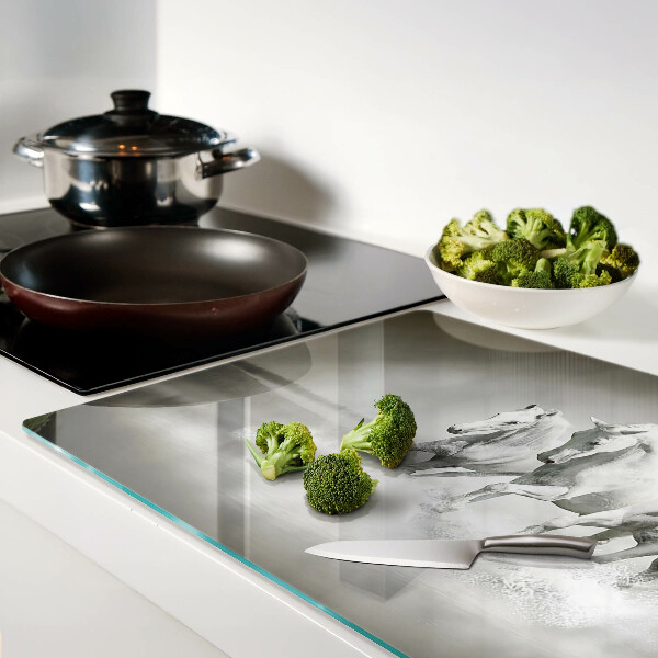 Szklana deska do krojenia z nadrukiem przedstawiającym konie w wodzie