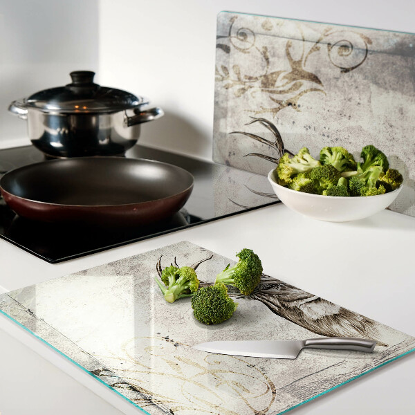 Deska kuchenna szklana z motywem jelenia z porożem