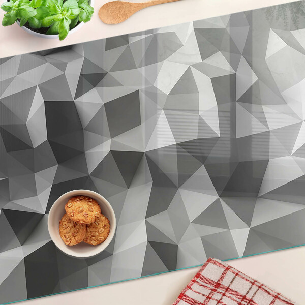 Szklana deska do krojenia z abstrakcyjnym wzorem geometrycznym