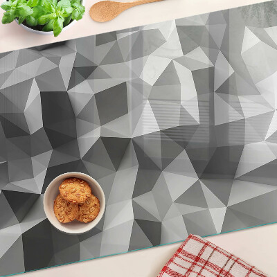 Szklana deska do krojenia z abstrakcyjnym wzorem geometrycznym