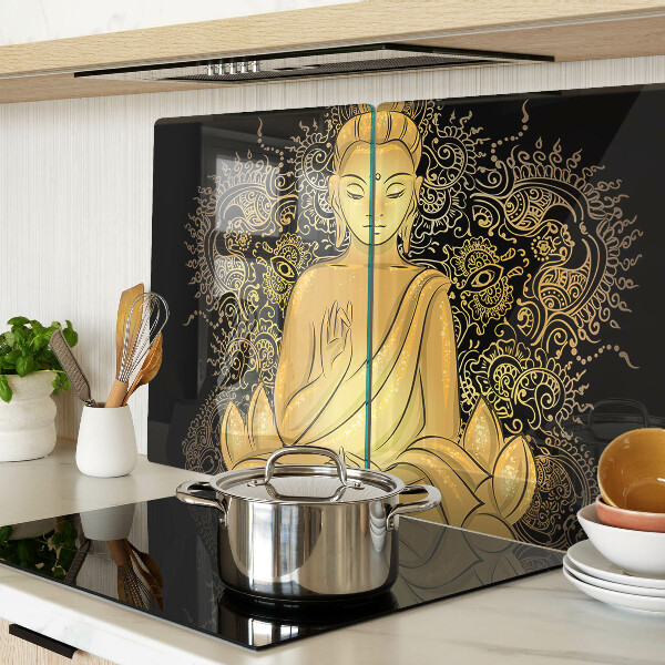 Szklana deska kuchenna Buddha w medytacji