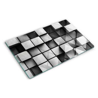 Szklana deska kuchenna Geometryczne wzory w odcieniach szarości