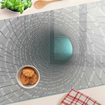 Szklana deska do krojenia z motywem tunelu 3D z efektem głębi