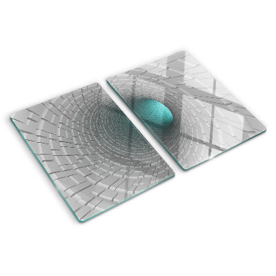 Szklana deska do krojenia z motywem tunelu 3D z efektem głębi