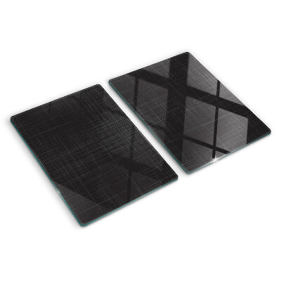 Szklana deska kuchenna z motywem geometrycznych linii i cieni