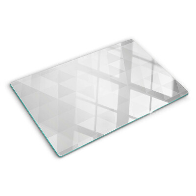 Szklana deska do krojenia z geometrycznym wzorem w odcieniach szarości