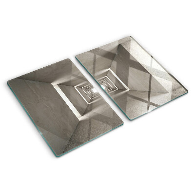 Szklana deska do krojenia Geometryczne wnętrze z efektem głębi