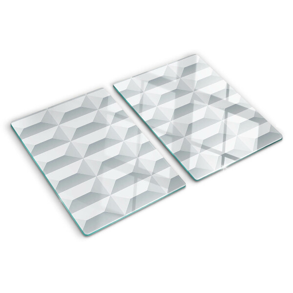 Szklana deska kuchenna Geometria sześcianów 3D