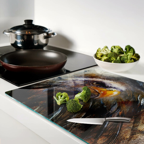 Szklana deska do krojenia z motywem „Orzeł w ruchu”