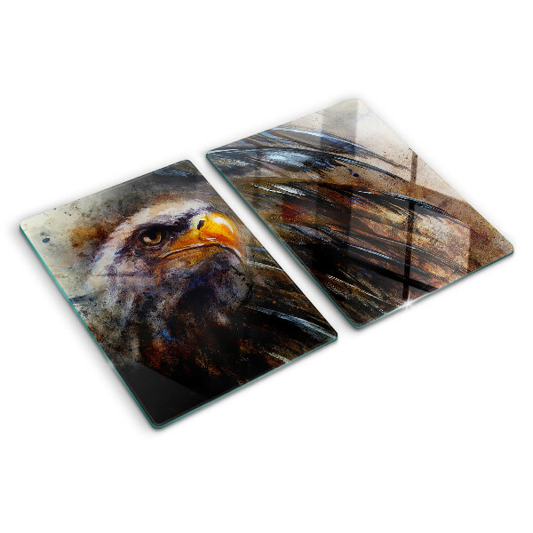 Szklana deska do krojenia z motywem „Orzeł w ruchu”