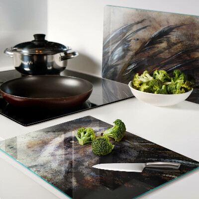 Szklana deska do krojenia z motywem „Orzeł w ruchu”