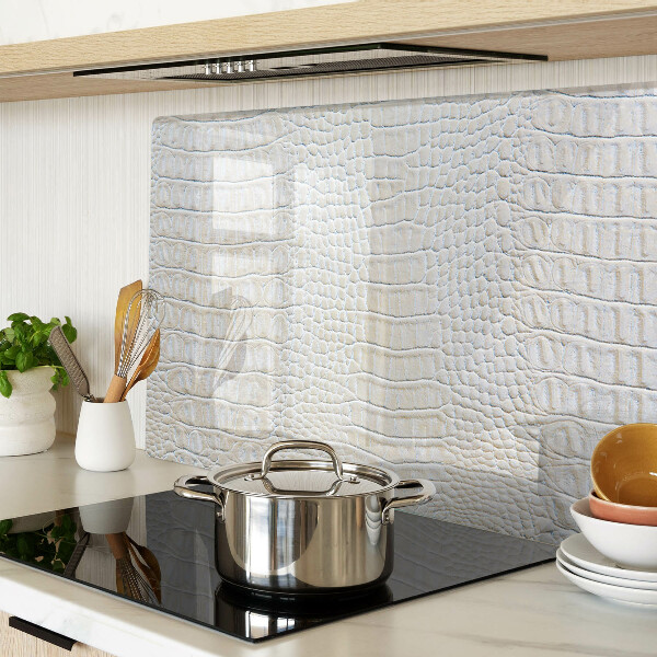 Deska kuchenna szklana z nadrukiem w motyw skóry krokodyla