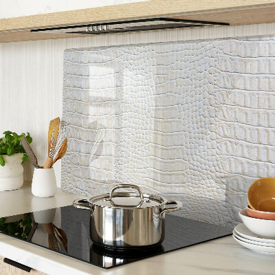 Deska kuchenna szklana z nadrukiem w motyw skóry krokodyla