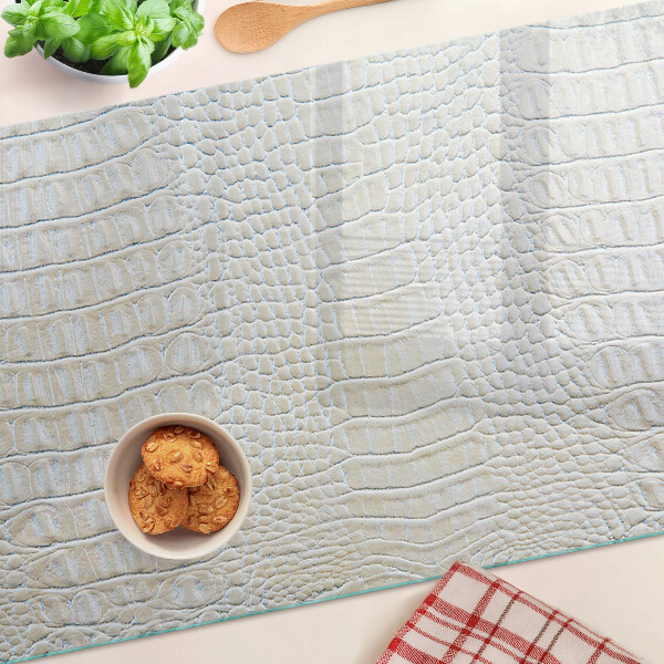 Deska kuchenna szklana z nadrukiem w motyw skóry krokodyla