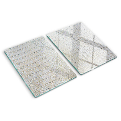 Deska kuchenna szklana z nadrukiem w motyw skóry krokodyla