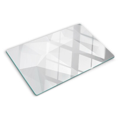 Szklana deska do krojenia z geometrycznym wzorem w odcieniach szarości