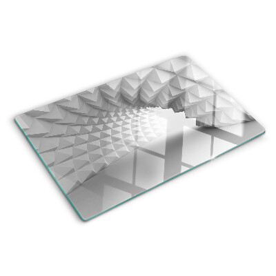 Deska kuchenna szklana Geometryczny wzór 3D