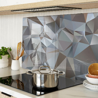 Szklana deska kuchenna z motywem diamentowych szlifów