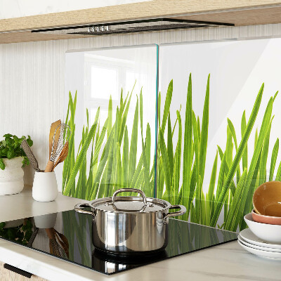 Szklana deska do krojenia z motywem zielonej trawy