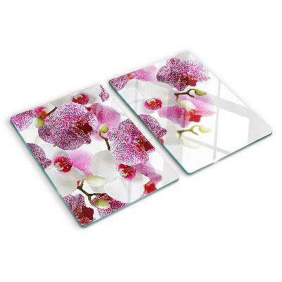 Szklana deska do krojenia Orchidee na tle okna