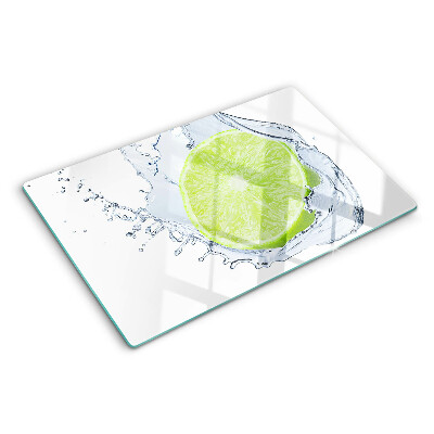 Deska kuchenna szklana z motywem cytryny w wodzie