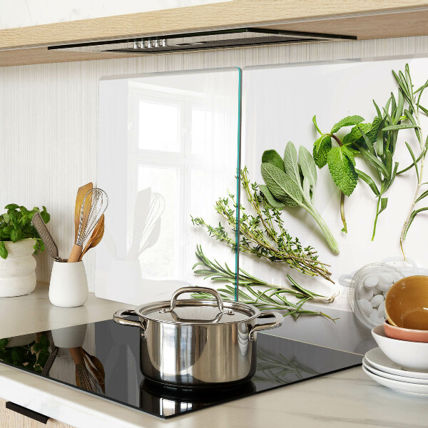 Deska kuchenna szklana z motywem ziół kuchennych