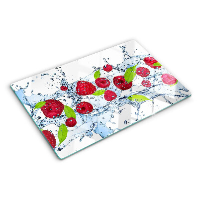 Deska kuchenna szklana z motywem owoców zanurzonych w wodzie