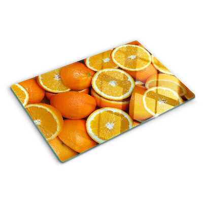 Szklana deska do krojenia z nadrukiem plastry pomarańczy
