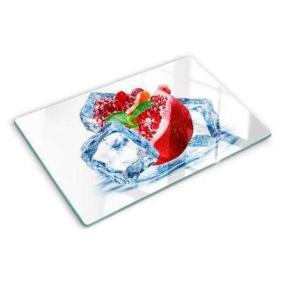 Szklana deska kuchenna Granat w lodzie