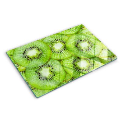 Deska kuchenna szklana z nadrukiem plasterków kiwi