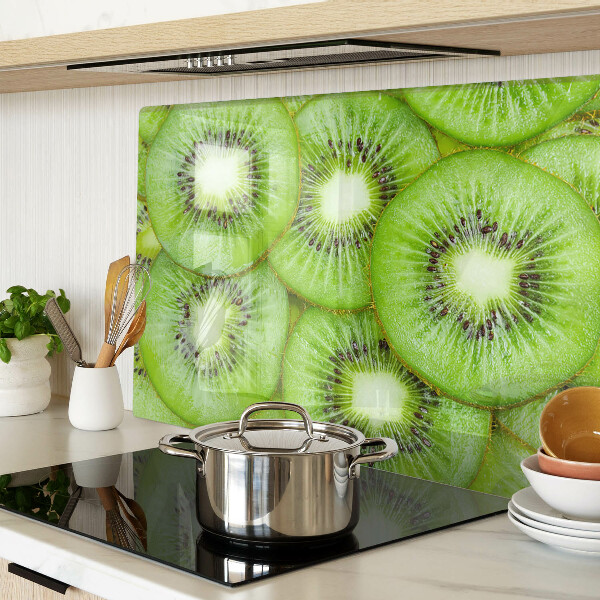 Deska kuchenna szklana z nadrukiem plasterków kiwi