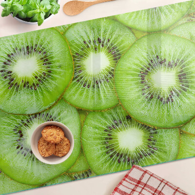 Deska kuchenna szklana z nadrukiem plasterków kiwi