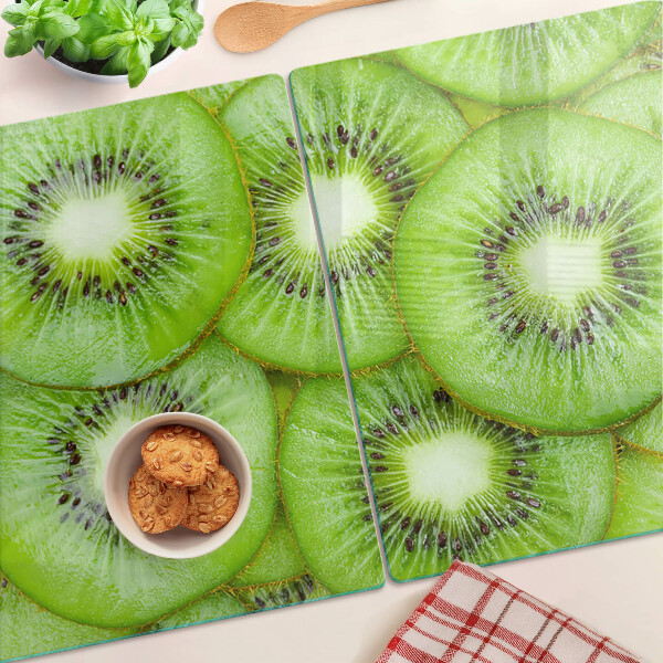 Deska kuchenna szklana z nadrukiem plasterków kiwi